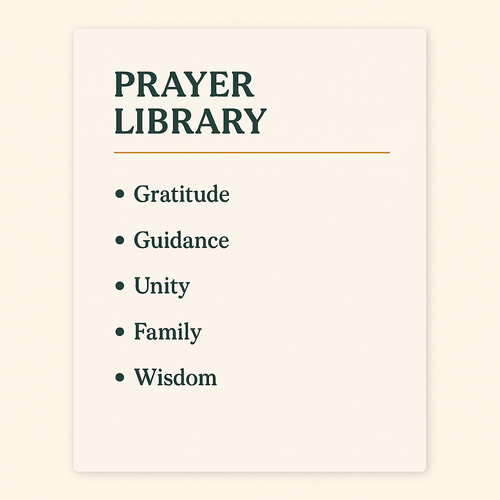 Prayer Library